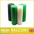 Green, White & Black Balcony Fence Mesh Screen | Plastic | 5 & 10m Rolls