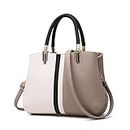 Nevenka Nevenka Purses and Handbags for Women Top Handle Bags Leather Satchel Totes Shoulder Bag from (Khaki)