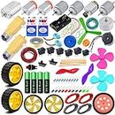 Science & Fun 220 Projects School Science Electronics Robotics Components kit with 220 Experiment tutorials