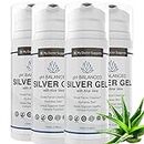 First Aid Silver Gel: pH Balanced Silver Gel with Aloe Vera - Strong 30ppm Silver Gel in a 3.38oz Easy Pump Container: Use for Cuts Scrapes Burns Wound Care and More (4)