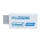 Mcbazel Wii to HDMI Converter, Convertisseur HDMI Wii Adaptateur Vidéo Full HD 1080P avec Audio 3,5 mm