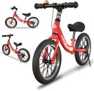 Bicicleta de equilibrio de 14 pulgadas para 3 4 5 6 7 8 años niños y niñas sin pedal NUEVA