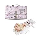 Sunveno Baby Changing Pouch Changing Nappy Bag Petit sac à langer Changing Mats Travel Rose