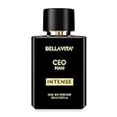 Bella Vita Luxury CEO MAN Intense Eau De Parfum Perfume with Bergamot, Orchid, Patchouli & Vanilla|Premium, Long Lasting Spicy Fragrance for Men 100ML