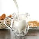 Creative Cow Double Layer Glass Creamer Cup 250ml Lovely Milk Jug Juice Tea Coffee Cup Clear Glass