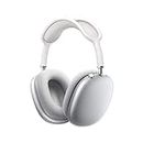 P9 Plus Compatible Air-pods On-Ear Headphone Max Bluetooth Headset with Mic (Silver, On The Ear)