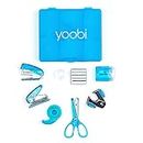Yoobi Blue Mini Office Supply Kit – Mini School Supplies Kit for Kids & Adults – Includes Scissors, Mini Stapler, Staple Remover, Staples, Tape Dispenser & More – School, Home or Office Supplies Kit