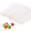 200 Count White Lollipop Sticks,6-Inch Paper Sticks Sucker Stick for Cake Pops,C