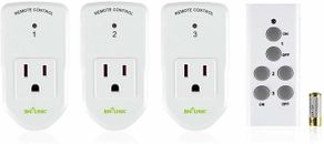 BN-LINK Long Range Wireless Remote Control Socket Electrical Outlet Switch Set