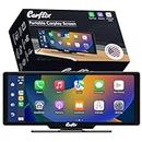 Carflix Portable Wireless CarPlay Screen for Car- 10.26 Inch Car Play Screen & Stereo Compatible with Android Auto and Apple CarPlay - Multimedia Player, Bluetooth, Navigation Screen for All Vehicles