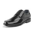 Bruno Marc Men's Black Square Toe Classic Business Dress Shoes 9 M US Goldman-01