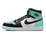 Nike Air Jordan 1 Retro High OG Men's Shoes White/Black-Green Glow DZ5485 130, White/Black-green Glow, 11 US