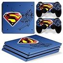 New World SUPERMAN Theme Design skin sticker for PS4 PRO Console and Controller