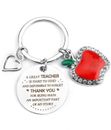 Teacher Appreciation Gifts from Student, Keychain Teacher Appreciation Week Gift