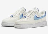 Nike Air Force 1 '07 LV8 White Blue Multi Size US Mens Athletic Shoes Sneakers