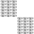 ADIUM 40pcs Round Aluminum Tin Cans Metal Empty Tea Storage Case Jars Cosmetic Sample Containers Spice Slave Hair Wax Cosmetic Cream Containers for Women Men White'$