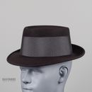 Vintage 40's Bates Supreme Fedora Hat Mens 6 7/8 Dark Chocolate Brown Overwelt