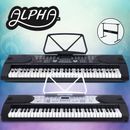 Alpha 61 Keys Digital Piano Keyboard Electronic Electric Keyboards 2 Colours