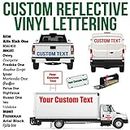 Rapid Vinyl Custom Reflective Vinyl Lettering Decal Sticker Design, Personalize for Car Van Truck Trailer Window Glass & More | Engineering Grade, Meets or exceeds Federal Specifications