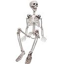 XONOR 90cm Posable Halloween Full Body Skeleton Props Realistic Human Bones with Movable Joints for Halloween Party Decoration