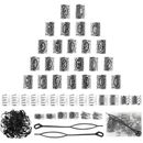 76PCS Viking Hair Beads for Men'S Accessories, Hair Jewelry Beard Beads for Hair