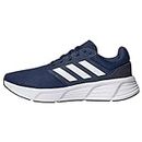 Adidas Men's Synthetics Textile, Rubber Galaxy Q Running Shoes (Blue, TECIND/FTWWHT/Legink, UK-7)