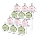 Perfume Organizer, 4 Tiers Perfume Stand, Small Transparent Tiered Perfume St...