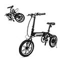 SWAGTRON Swagcycle Eb-5 Lightweight & Aluminum Folding Ebike with Pedals, Black, 58cm/Medium