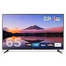Cello C65RTS 65 inch Smart TV 4K Ultra HD LED Made in UK, FREEVIEW DVB-T2 HD: Prime Video, Netflix, YouTube, Disney+ & Catch Up TV Apps, 3x HDMI 65 inch Smart WiFi TV in Black