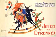 Jouets et Etrennes French Ad Decorative Poster. Home Graphic Art Design. 3860