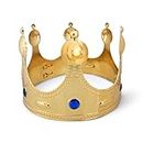 Exquisite Royal Birthday King Crown: Luxurious Gold Finish, Adjustable Fit, Perfect for Making the Birthday Celebration Majestic and Memorable!