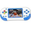 Beijue 16 Bit Handheld Games for Kids Adults 3.0'' Large Screen Preloaded 220 HD Modern Video Games Seniors Electronic Game Player for Boys Girls Birthday Xmas Present (White Blue)