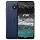 Nokia C21 | Android 11 (Go Edition) | Unlocked Smartphone | All Day Battery | Dual SIM | 2/32GB | 6.52-Inch Screen | Blue