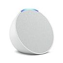 Echo Pop | Altoparlante Bluetooth intelligente con Alexa, compatto e dal suono potente | Bianco ghiaccio
