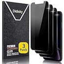 Didisky 3-Unidades Privacidad de Cristal Vidrio Templado Protector de Pantalla para iPhone 11, iPhone XR 6,1", Anti-Voyeur, Antihuellas, Sin Burbujas, Fácil de Limpiar, 9H Dureza