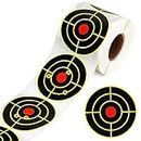 Optifit® 100pcs Shooting Aim Papers Bullseye Target Stickers Self Adhesive Targets Stickers for Shooting Game Bow Training Outdoor Archery Game with Target 7.6*7.8 CM