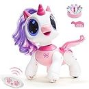 SGILE Unicorn Toy for Girls Robot Pet for Kids Age 3 4 5 6 7 8 Years with Music Dance and Gesture Sense Control, Preschool STEM Learning Toy for Toddler Pink
