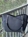 Michael Kors Womens Large Fashion PVC Leather Shoulder Tote Bag Handbag Purse MK