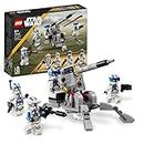 LEGO Star Wars 501st Clone Troopers Battle Pack Set, Buildable Toy with AV-7 Anti Vehicle Cannon and Spring Loaded Shooter plus 4 Characters 75345