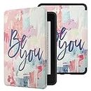 SwooK Classic Printed Magnetic Flip Cover Case for All New Kindle 10th Generation 2019 Release Model: J9G29R Flip Case Smart Folio Cover Case (Not for 10th Gen 2018 Kindle) (Be You)