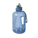 Botella de agua ligera – 2,2 L de gran capacidad, taza de agua para hombres y mujeres, hervidor deportivo Dunton Cubo, taza de paja