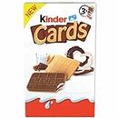 Ferrero Kinder Cards Crispy Waffer With Coated Creamy Milk Chocolate 76.8g Imported (Poland)