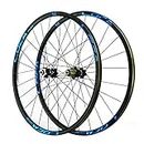 Bicycle Mountain Bike Wheels 26/27.5/29 Inch Quick Release Ultralight Aluminum Alloy Rims MTB Wheelset Disc Brake Front and Back Wheels 8 9 10 11 12 Speed (Blue 26in)