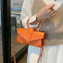 Diagonale Tasche Handtasche Damen Mode einfache Designer Handtasche Frau Luxus Pu Leder einfarbige