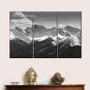 Elephant Stock Monochrome Rocky Mountains - 3 Piece Metal | 32 H x 50 W x 1.25 D in | Wayfair RV-209_monochrome-rocky-mountains-wall-art