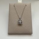 Kay Jewelers Center of Me Diamond Necklace 1/5 ct tw 10K White Gold 18"