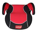 LuvLap Booster Car Seat, Backless Design, for Children & Kids from 6 to 12 Years (Red)
