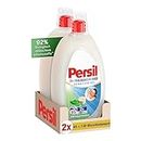 Persil Detergente Ultra concentrado Sensitive Gel (2 x 65 WL), detergente sensible altamente concentrado en botella más pequeña para menos plástico, dermatológicamente probado