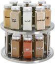 Stainless Steel 2-Tier Spice Rack Turntable