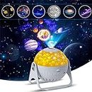 BLURISM Smart Galaxy Projector Bedroom Bedside Lamps 256 Modes, Night Light for Kids Star Gazer Stars Moon Ceiling Starry Sky Projection lamp Home Decor led Lights for Room Cool Gifts Color Changing
